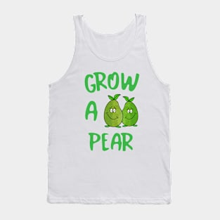 CUTE Food Funny Food Pear Quote Tank Top